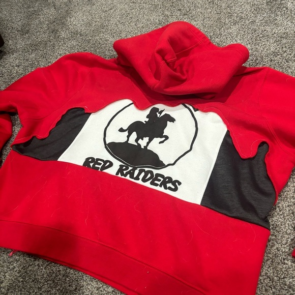 1-of-1 Reworked Red Raiders Hoodie - Picture 2 of 4